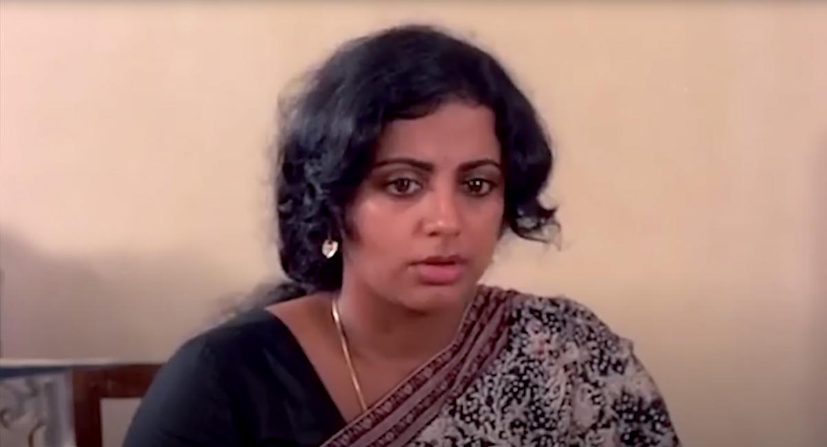 Sreevidya in a still from ‘Irakal’ (1985)