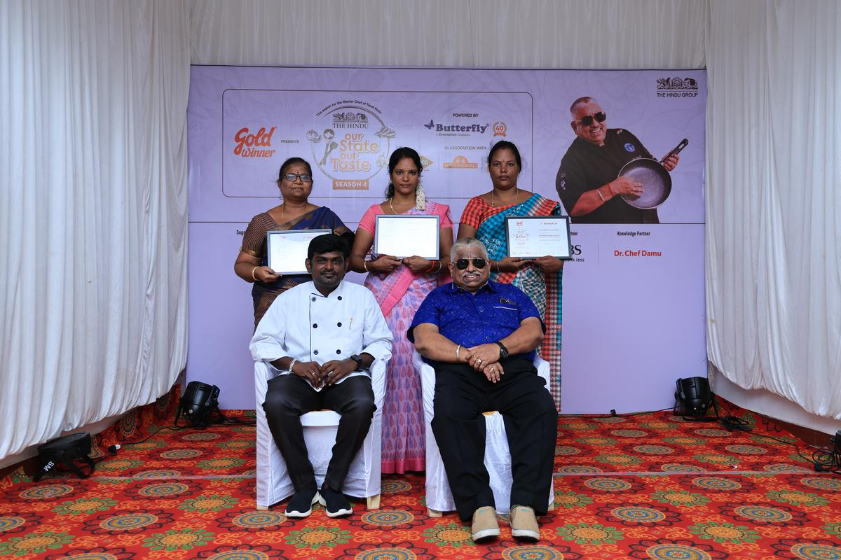 Winners of the Sivaganga round of ‘Our State Our Taste’ contest.